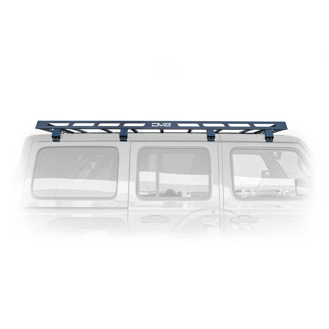 DV8 Offroad Black Steel Roof Rack Gutter Rail Mount Clamp-On Fit