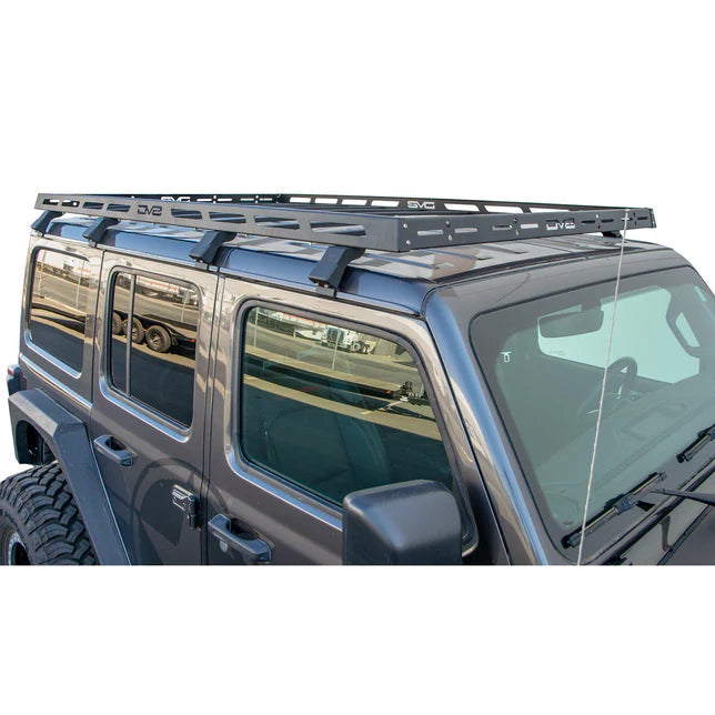 DV8 Offroad Black Steel Roof Rack Gutter Rail Mount Clamp-On Fit