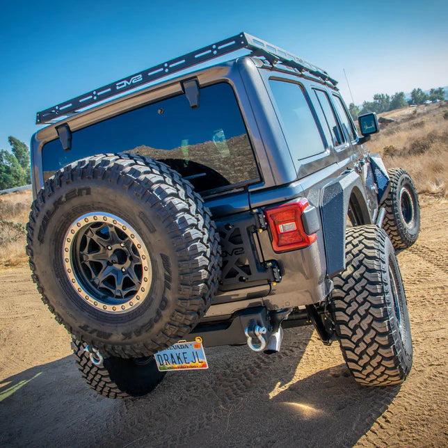 DV8 Offroad Black Steel Roof Rack Gutter Rail Mount Clamp-On Fit