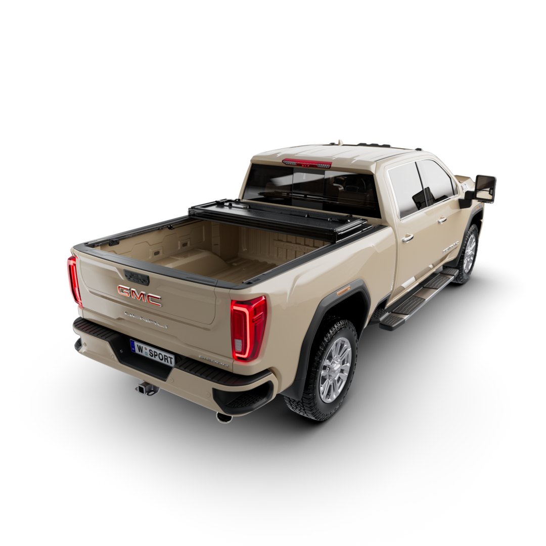 Worksport AL4 Full Bed Access Aluminum Tonneau Cover – Fits 2007–2018 Chevrolet Silverado 1500 & GMC Sierra 1500  5'8" Short Bed w/o Cargo Management