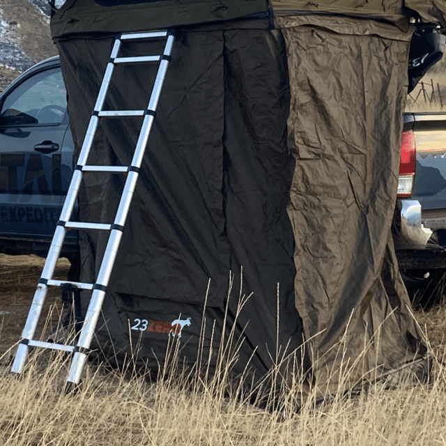 23ZERO Breezeway 62 Short Olive Annex Rooftop Tent for Pickup Trucks, SUVs & Crossovers - Additional Shelter for Roof Top Tent