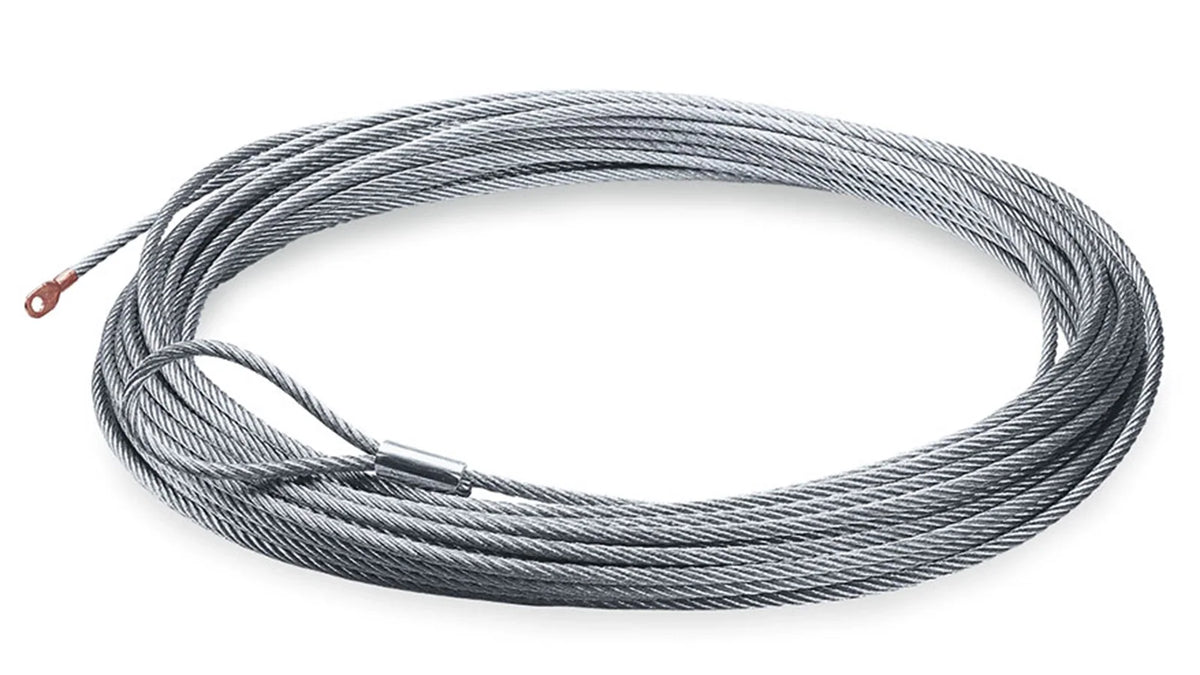 WARN Replacement Steel Winch Rope - 5/16 in x 125 ft, Galvanized - for 9.5cti, Powerplant 9.5, and XD9i