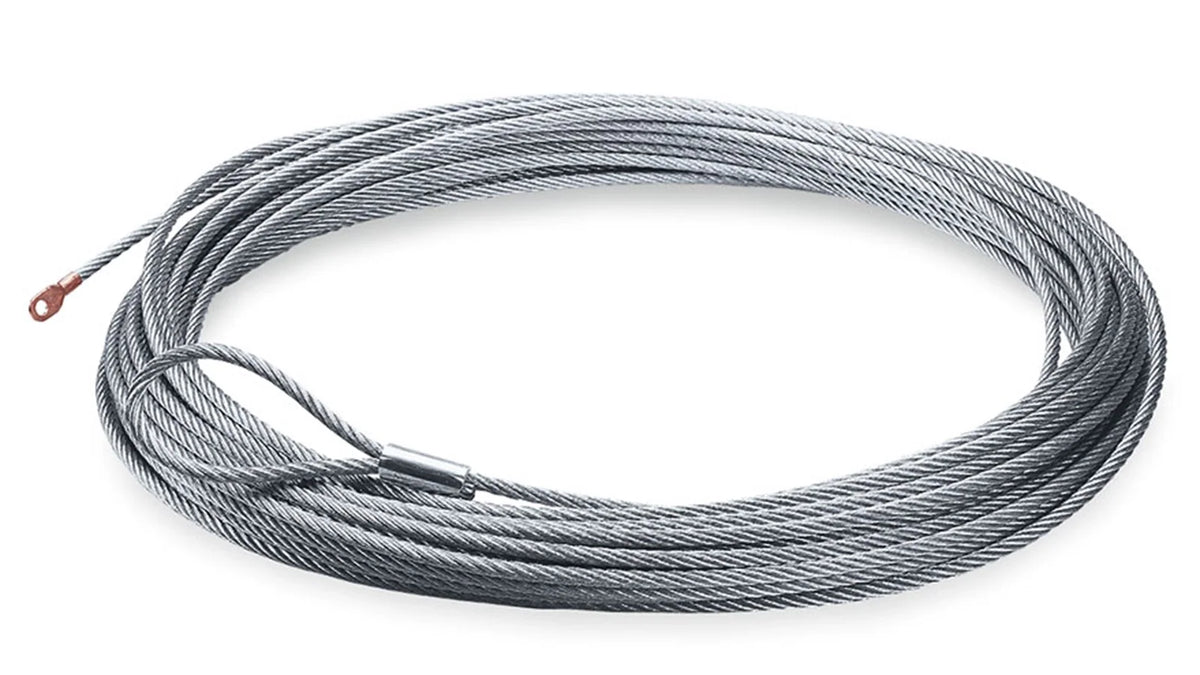 WARN Replacement Steel Winch Rope - 5/16 in x 100 ft, Galvanized - for 9.5xp, M8, VR EVO 8, VR8, and XD9
