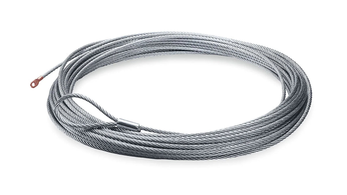 WARN Replacement Steel Winch Rope - 7/16 in x 90 ft, Galvanized - for 16.5ti and M15