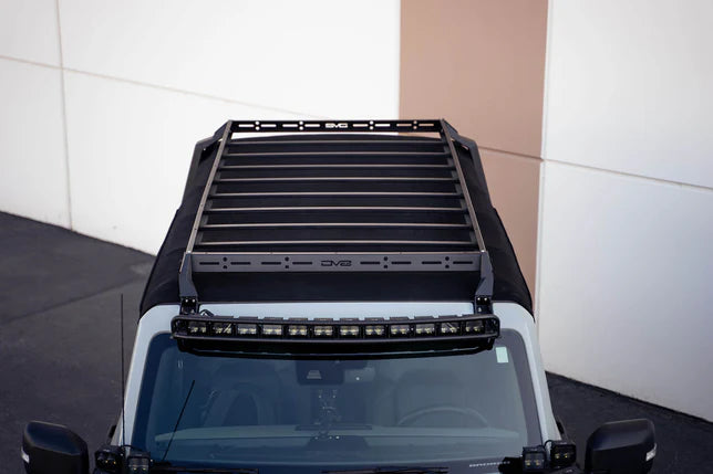 DV8 Offroad Roof Rack Base for 4-Door Soft Top Compatible with 2021-2024 Ford Bronco