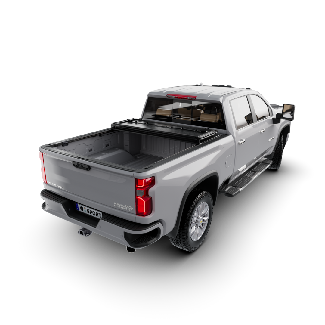 Worksport AL4 Hard Aluminum Full Bed Access Tonneau Cover for 07–19 Chevrolet Silverado & GMC Sierra 1500/HD  | 6'6" Standard Bed w/o Cargo Management System