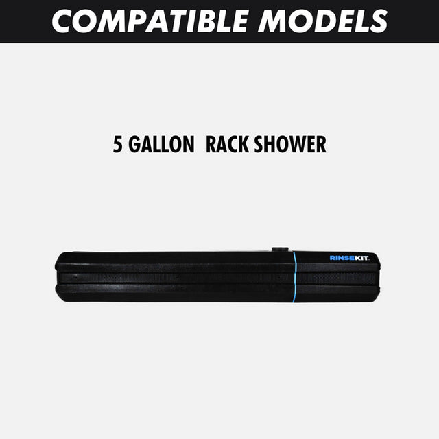 RinseKit Rack Shower Adapter Brackets for Toyota Bed Rails - Stainless Steel with T-Bolts