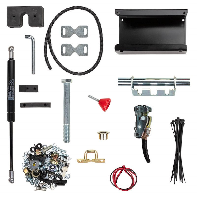 ARB Swing-Away Spare Tire Carrier Fits 1997-2006 Jeep Wrangler TJ - Direct Fit for Up to 42 Inch Tires, Black Steel