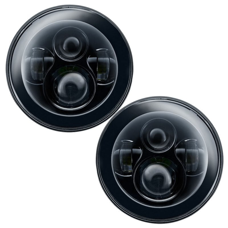 Oracle 7-Inch LED Headlights Sealed Beam Black Housing Set of 2