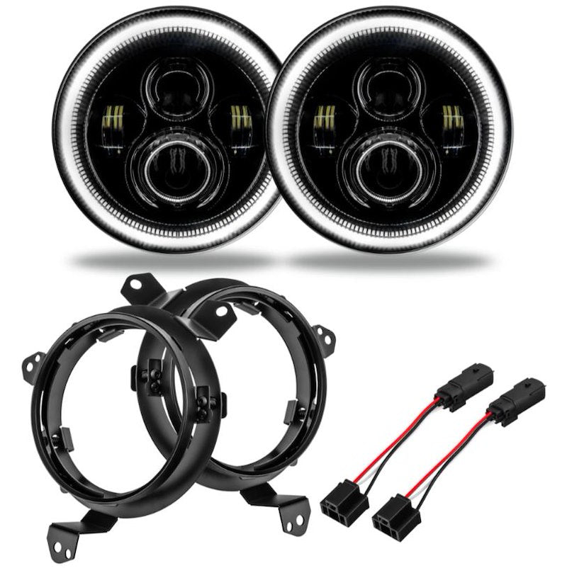 Oracle 7-Inch LED Headlights 2200LM Low/3600LM High White Halo