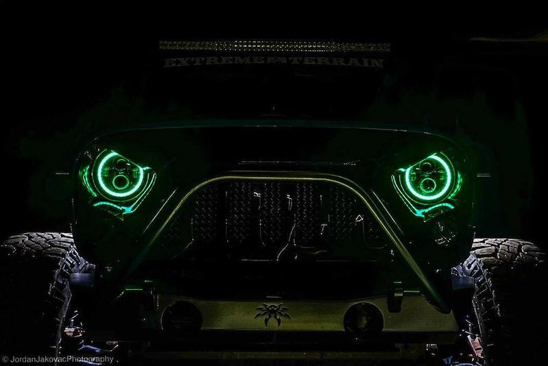 Oracle 7-Inch LED Headlights Sealed Beam Dynamic Halo DOT/SAE
