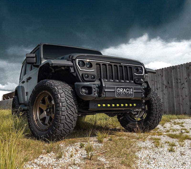 Oracle Skid Plate Front Bumper Mount Black Steel