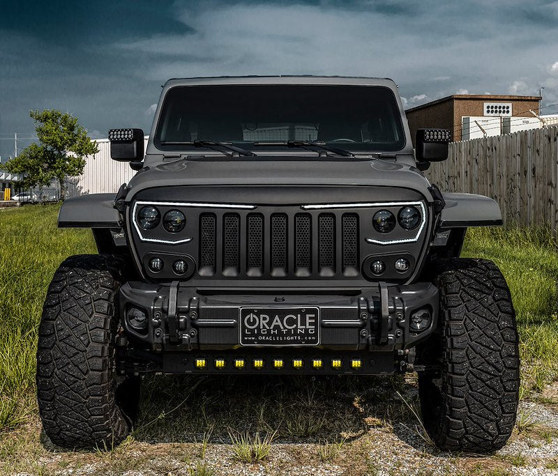Oracle Skid Plate Front Bumper Mount Black Steel