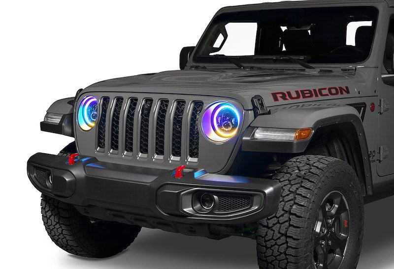 Oracle 7-Inch LED Headlights with ColorSHIFT Hub DOT/SAE