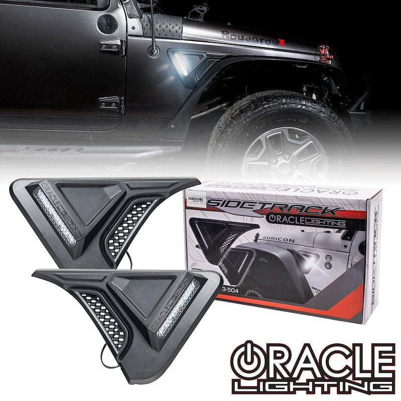 Oracle LED Side Marker Lights Clear Lens Matte Black Trim