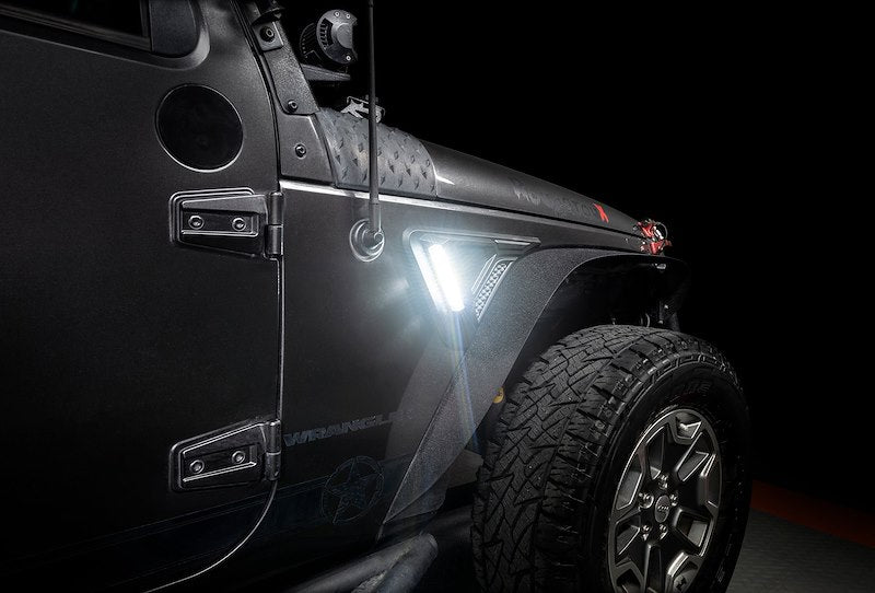 Oracle LED Side Marker Lights Clear Lens Matte Black Trim