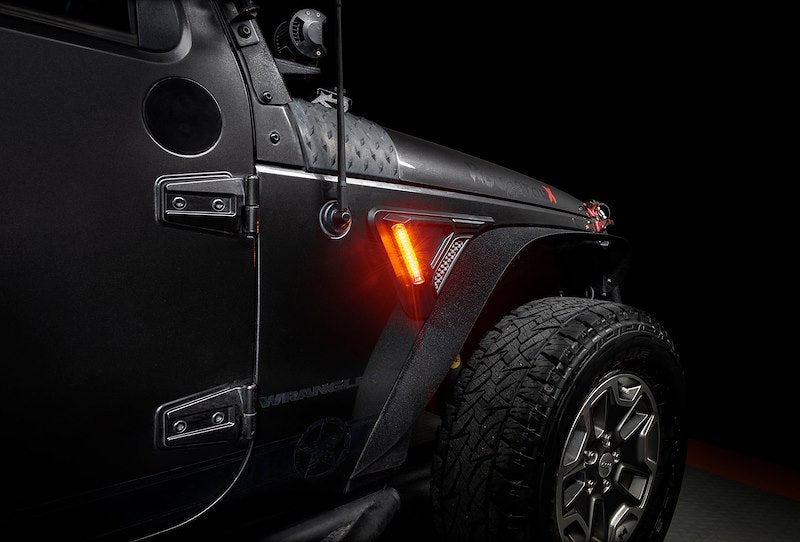 Oracle LED Side Marker Lights Clear Lens Matte Black Trim