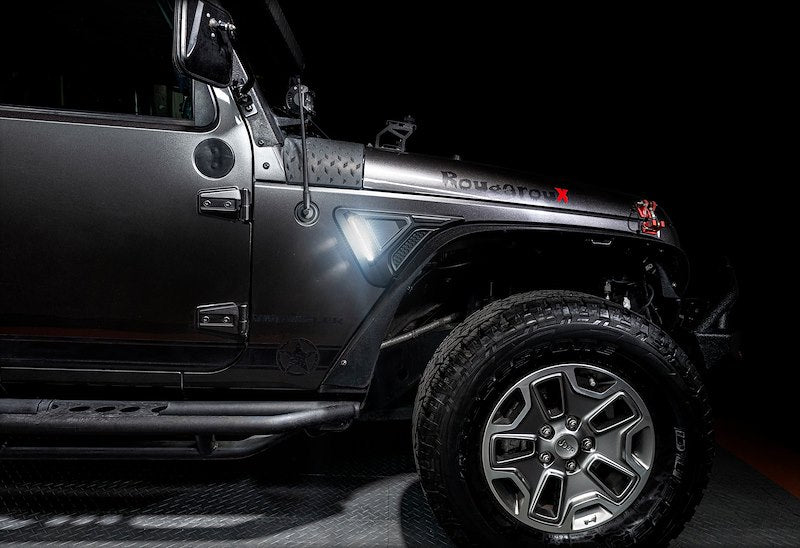 Oracle LED Side Marker Lights Clear Lens Matte Black Trim