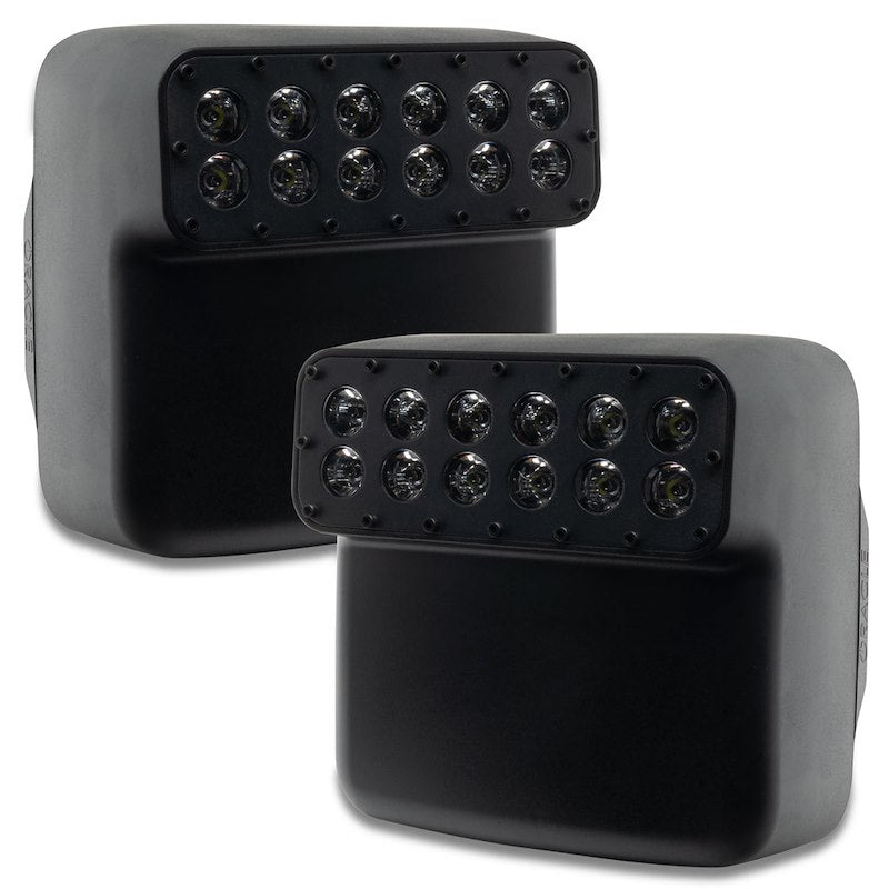 Oracle Mirror Covers Black with 24 Cree LEDs 45° Beam Angle