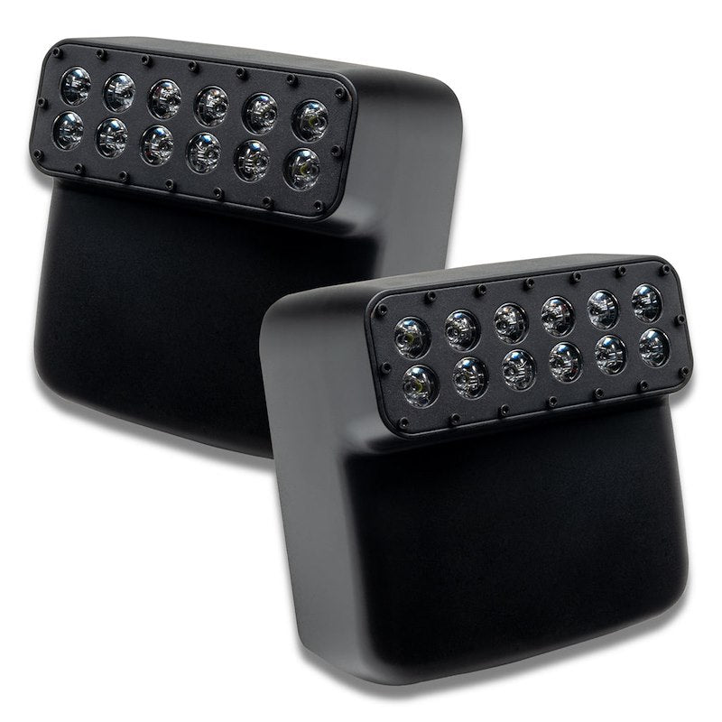 Oracle Mirror Covers Black with 24 Cree LEDs 45° Beam Angle