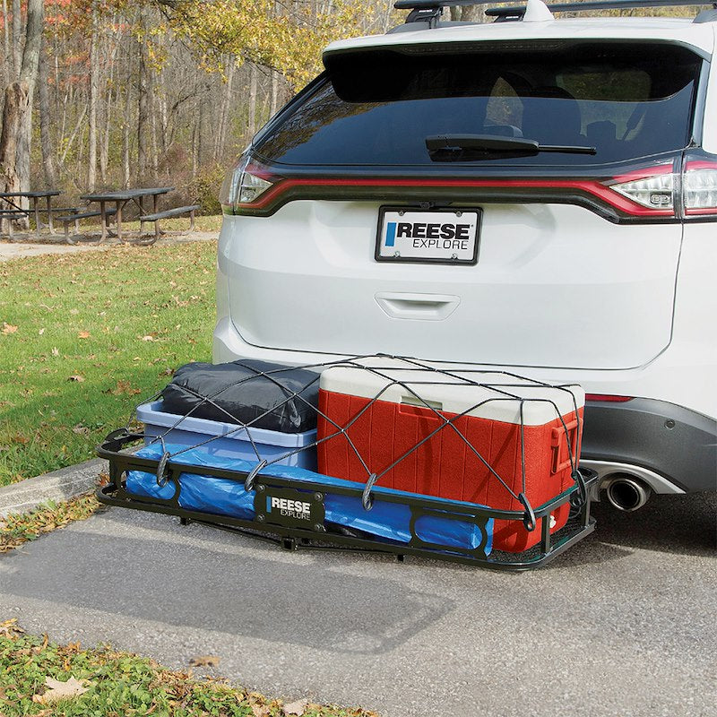 Reese Cargo Carrier - Fits 1-1/4" Receiver, Non-Folding, Bolt-Together