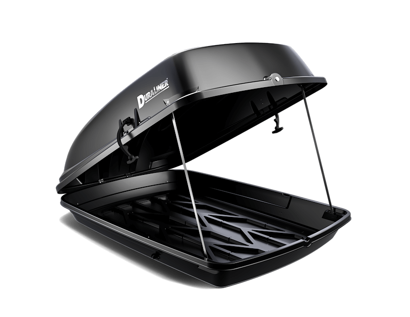DuraLiner Roof Top Cargo Box for Pickup Trucks & SUVs - Compatible With Vehicles With Cross Bars - High Density Polyethylene (Black, 20 Cubic Feet)
