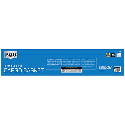 Reese Towpower Trailer Hitch Cargo Carrier - Fits 2" Receiver, Non-Folding, Bolt-Together