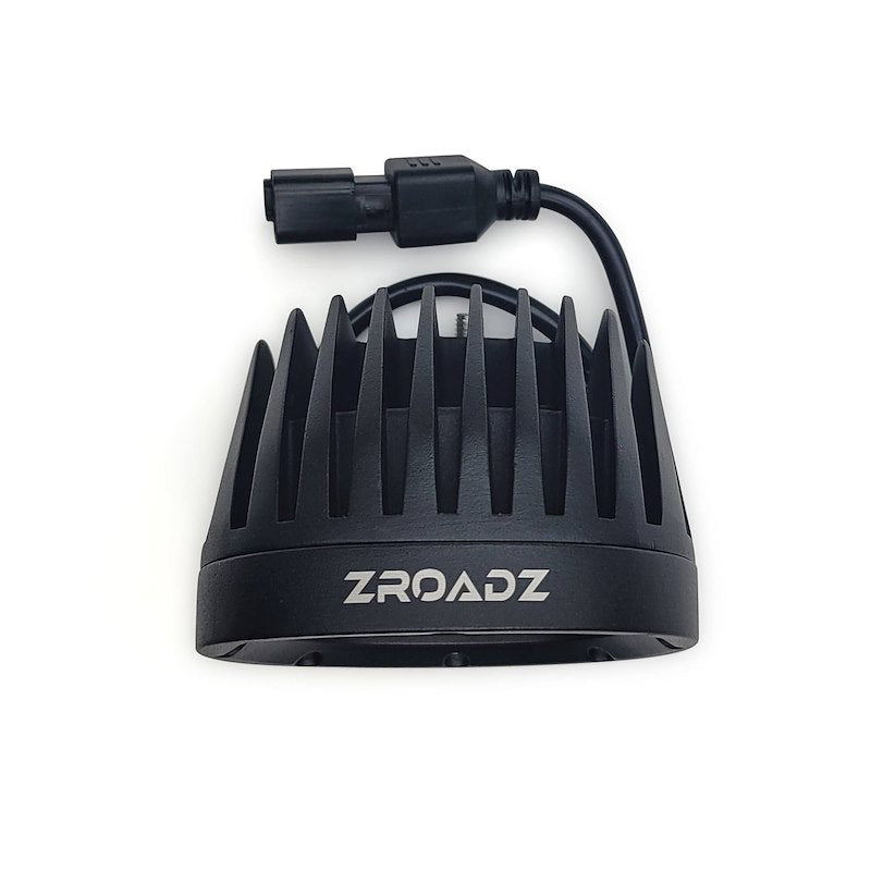 ZROADZ 4-Inch Amber LED Kit for Bronco Roof Rack - Includes 8 Amber Lights with Universal Harness