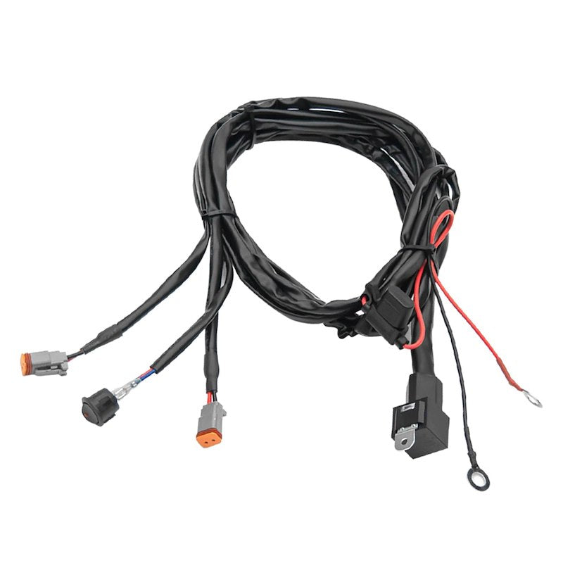 ZROADZ 4-Inch White/Amber LED Combo for Bronco Roof Rack - Includes 6 White & 2 Amber Lights with Harness