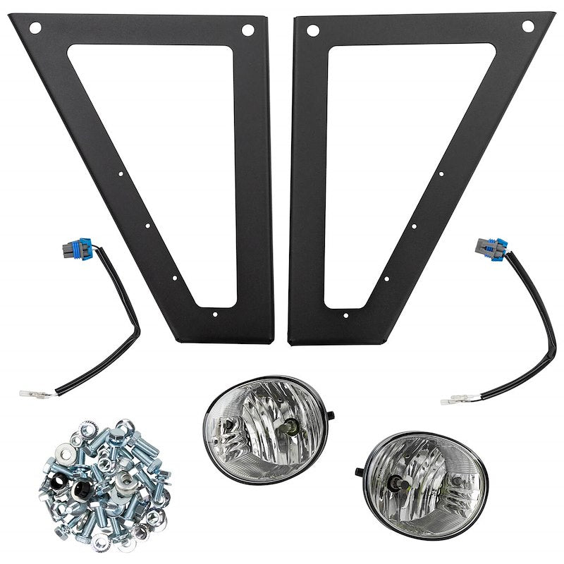 ARB Bumper End Set for Truck – Fits 2011-2016 Ford F-250 / F-350 Super Duty – Black Steel, With Fog Light Cutouts (2PC)