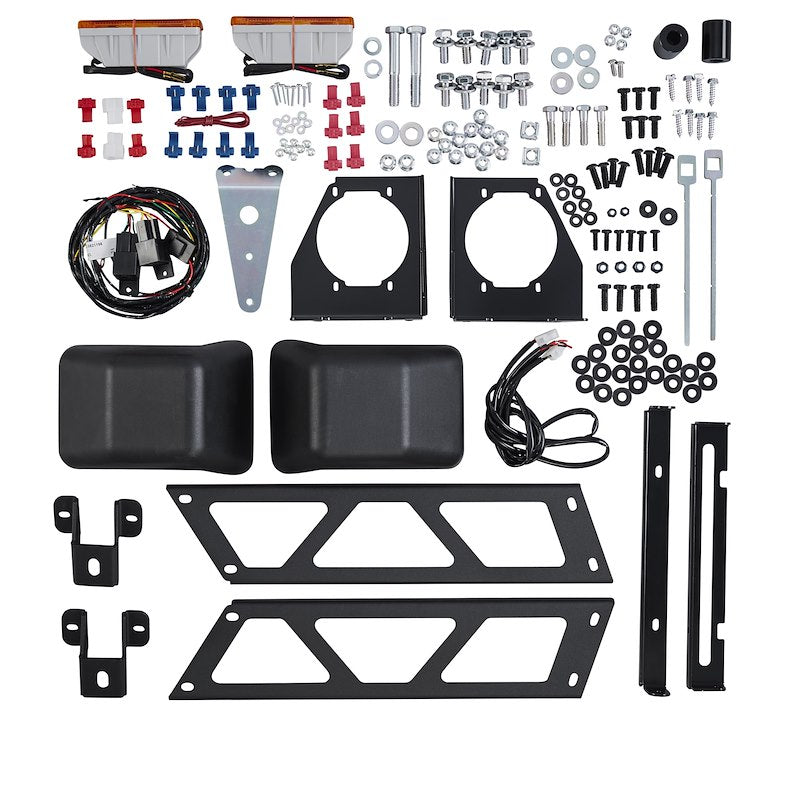 ARB Deluxe Bar Front Bumper for SUV – Fits 2007-2018 Jeep Wrangler JK – Black Steel, With Grille Guard, Winch & Tow Hook Mounts (1PC)