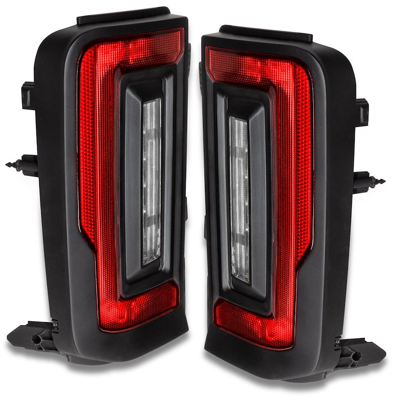 Oracle LED Tail Lights Clear Lens Black Housing Red Bulb Flush Mount