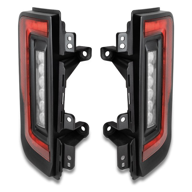 Oracle LED Tail Lights Clear Lens Black Housing Red Bulb Flush Mount