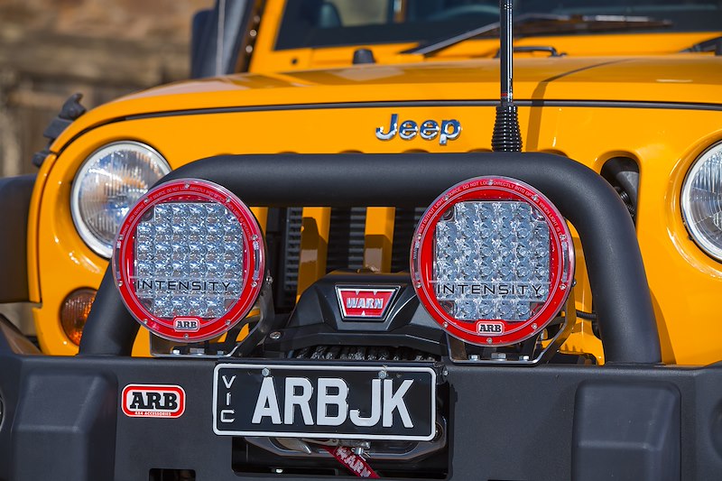 ARB Deluxe Bar Front Bumper for SUV – Fits 2007-2018 Jeep Wrangler JK – Black Steel, With Grille Guard, Winch & Tow Hook Mounts (1PC)