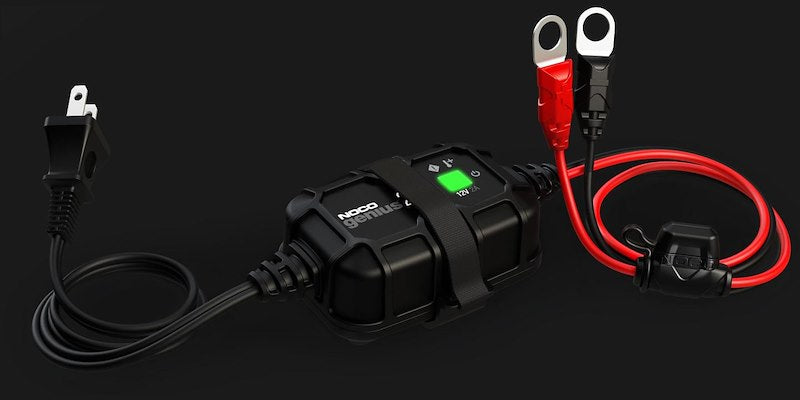 NOCO Battery Charger for 6V & 12V Lead-Acid and Lithium Batteries - 2A, 9-Step Fully Automatic - 120-240V AC
