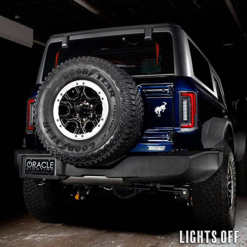 Oracle LED Tail Lights Clear Lens Black Housing Red Bulb Flush Mount
