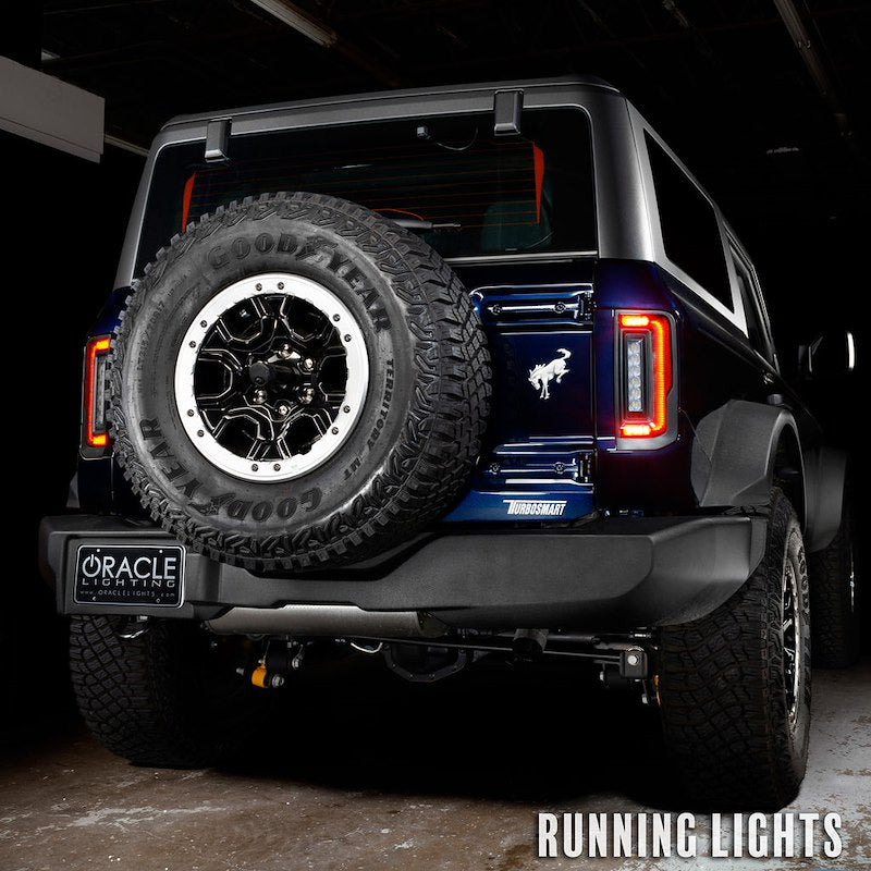 Oracle LED Tail Lights Clear Lens Black Housing Red Bulb Flush Mount