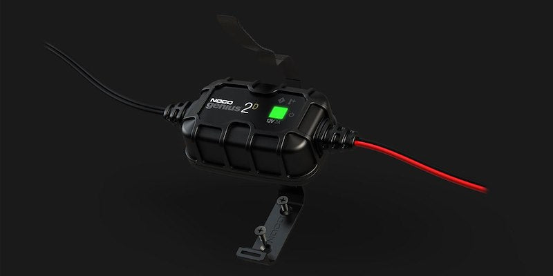 NOCO Battery Charger for 6V & 12V Lead-Acid and Lithium Batteries - 2A, 9-Step Fully Automatic - 120-240V AC