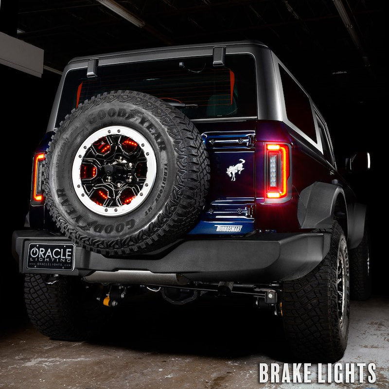 Oracle LED Tail Lights Clear Lens Black Housing Red Bulb Flush Mount