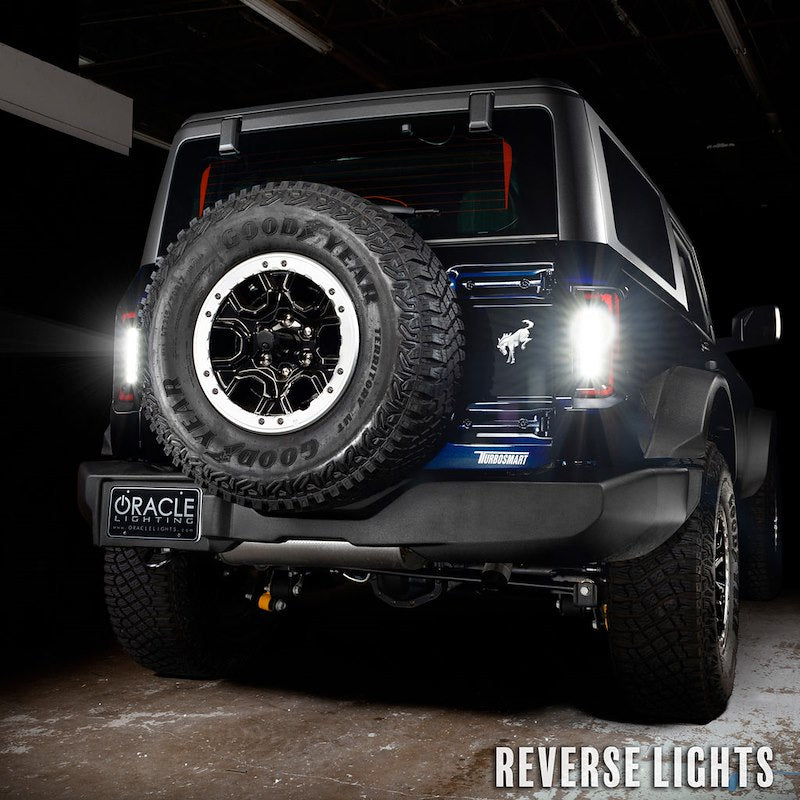 Oracle LED Tail Lights Clear Lens Black Housing Red Bulb Flush Mount