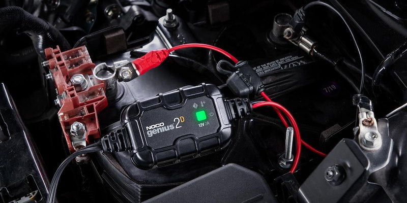 NOCO Battery Charger Direct-Mount for 12V Lead-Acid Batteries - 2A, Fully Automatic - 120-240V AC