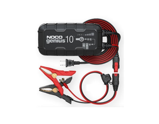 NOCO Battery Charger for 6V & 12V Lead-Acid and Lithium Batteries - 10A, 9-Step Fully Automatic - 120-240V AC