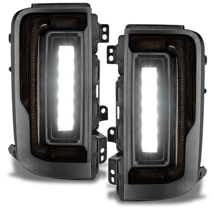 Oracle LED Tail Lights Tinted Lens Black Housing Amber/Red/White Bulbs