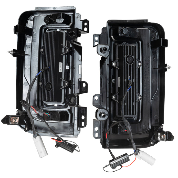 Oracle LED Tail Lights Tinted Lens Black Housing Amber/Red/White Bulbs