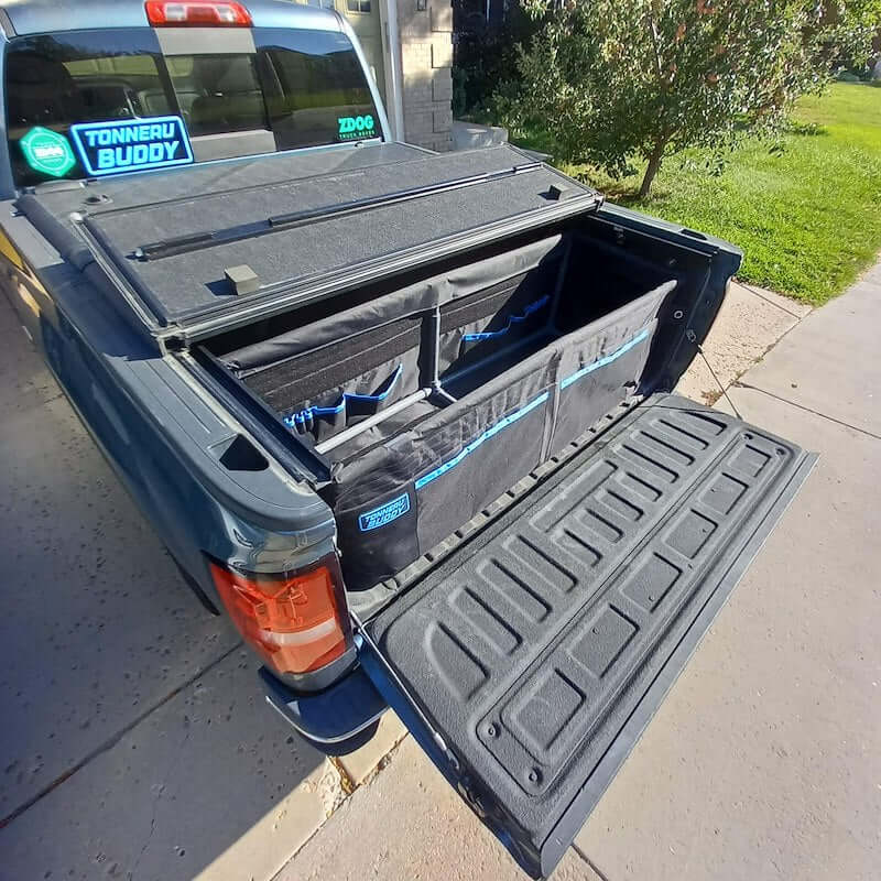 Tonneau Buddy Truck Bed Organizer for Pickup Trucks - Fits With Full-Size Trucks (Single Compartment)
