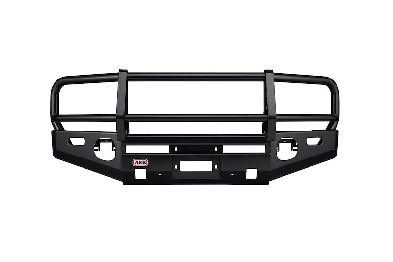 ARB Deluxe Bar Front Bumper for Truck – Fits 2007-2013 Toyota Tundra – Black Steel, With Grille Guard, Winch & Light Mounts (1PC)