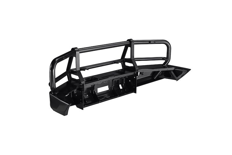 ARB Deluxe Bar Front Bumper for Truck – Fits 2007-2013 Toyota Tundra – Black Steel, With Grille Guard, Winch & Light Mounts (1PC)