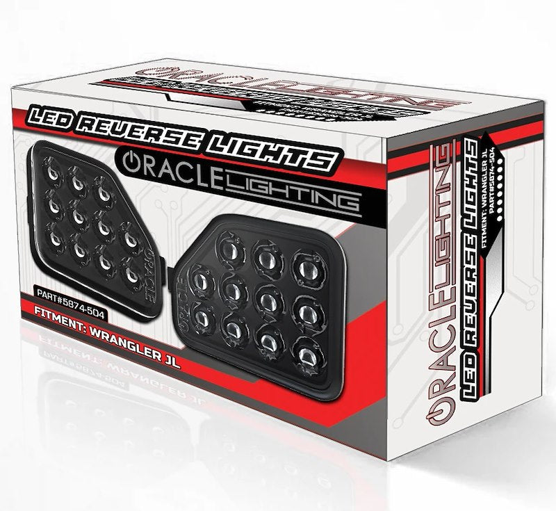 Oracle LED Backup Lights 11W 1000 Lumens Black Housing Set of 2