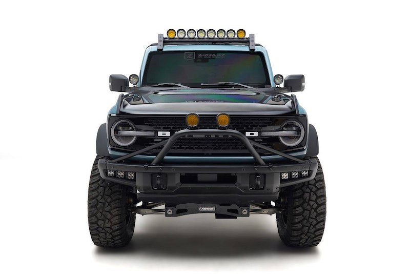 ZROADZ 4-Inch Amber LED Kit for Bronco Roof Rack - Includes 8 Amber Lights with Universal Harness