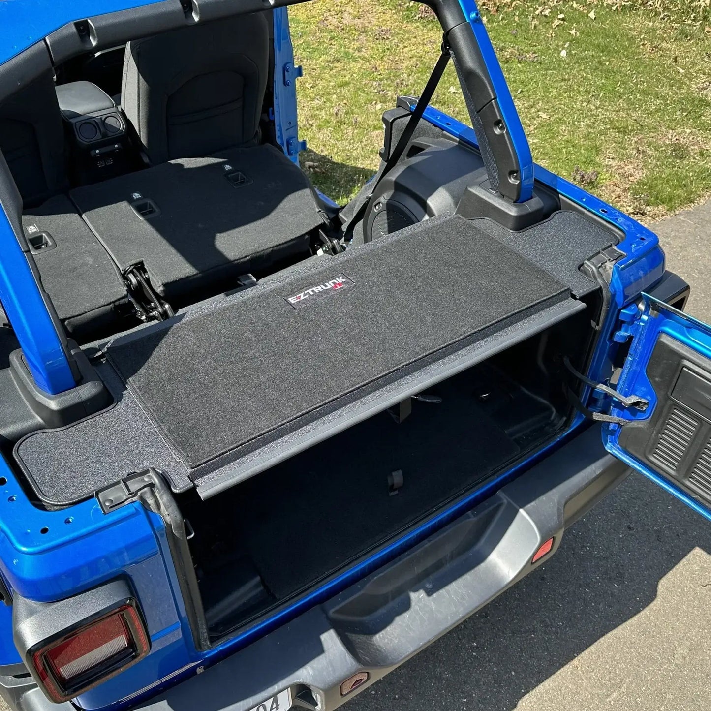 EZ4X4 EZTRUNK Tailgate Table Carpet – Fits Jeep JK 2-Door 2011-2018 – Black, Heavy-Duty, Scratch-Resistant